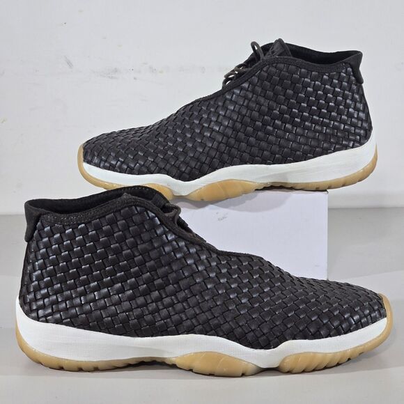 Air Jordan Future Premium Dark Chocolate Woven Leather Shoe Mens 11.5 - Picture 1 of 14